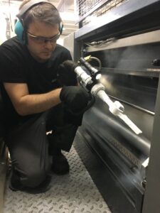 Nettoyage cryogénique d’une machine offset